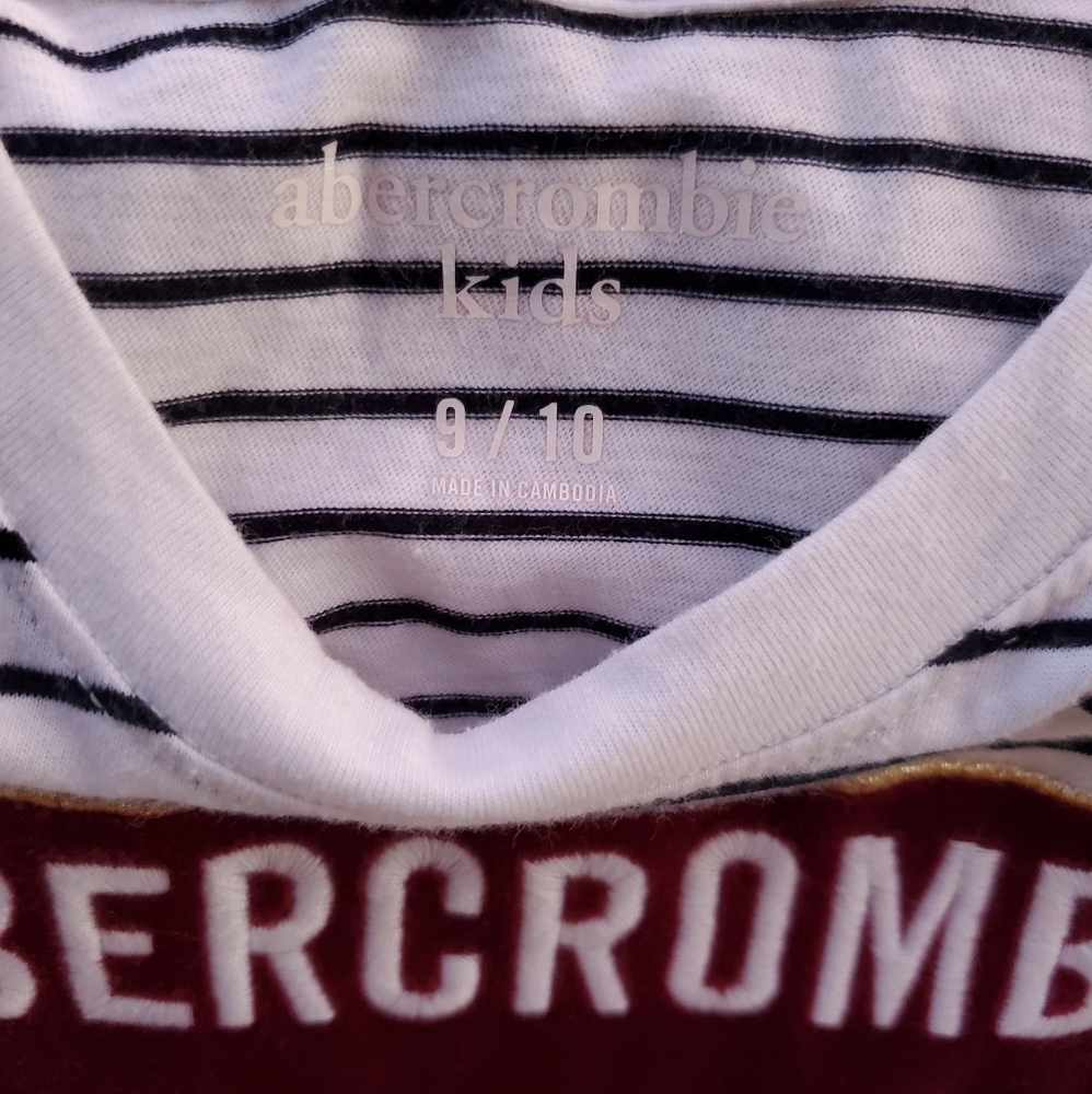 Abercrombie Girls Bull Long Sleeve Stripped Tee - Picture 3 of 4